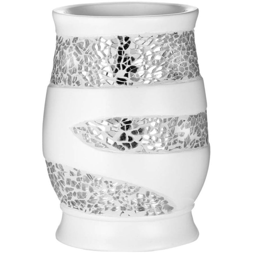 Popular Bath Sinatra White Collection Bathroom Tumbler